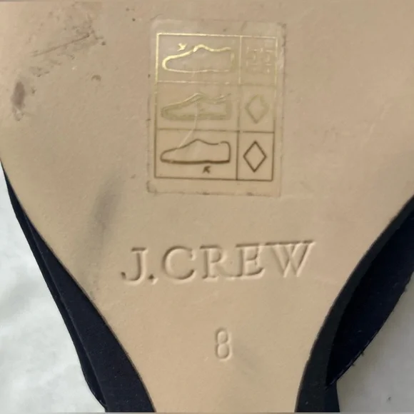 J. Crew Collection Blue Size 8 Mules Satin Wedges Slip On Heel Shoes - Picture 2 of 14